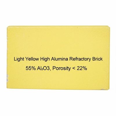 Αγορά Light Yellow High Alumina Refractory Brick with 55% Al2O3 and Porosity Below 22% online manufacture